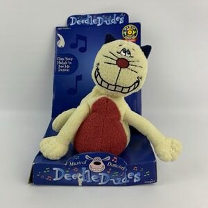 Imagiix Deedle Dudes Musical Dancing Cat Plush Noise Activated 2003 New Old Open